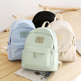 Mori Style All-match Solid Color Small Schoolbag Women's Korean-style Harajuku Style ins Junior High School Students High School College Students Backpack Rucksack