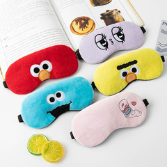 Fuzzy Cartoon Eye Mask Sleep Light Blocking Breathable Ice Pack Eye Mask Children's Eye Fatigue Relief Eyemask Custom Logo 