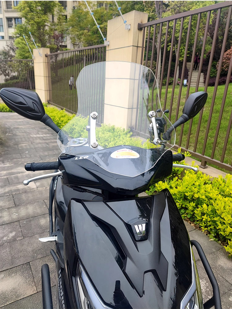 Suitable for Haojue Afr125 Windscreen, Scooter Front Windshield, Suzuki Uy125 Windshield Modification