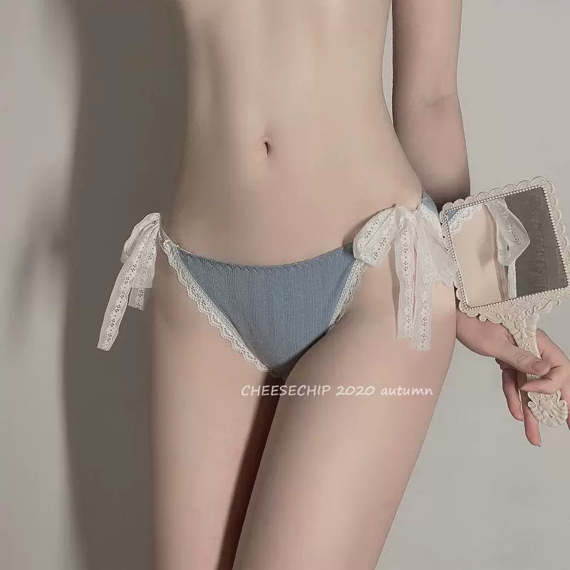 Японские sexy милые брюки из кружевного дышащего пояса, хлопковые трусы для коррекции формы бедер