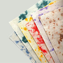 卓纤花材扎染东巴纸包花纸花艺材料高级感肌理高端花束鲜花包装纸