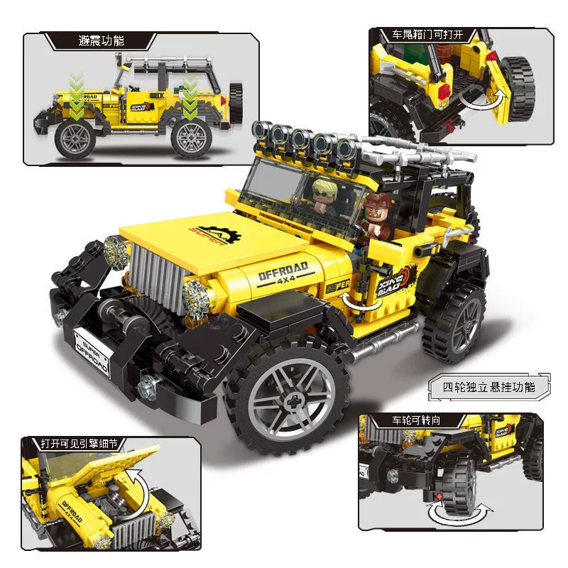 Конструктор LEGO механический внедорожник для мальчиков, новая коллекция, на дистанционном управлении
