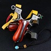 Highly precise professional heavy slingshot with flat rubber bands with accessories, sniper shot