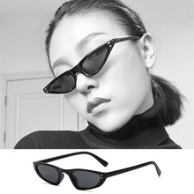 GLAZZY跨境批发日韩时尚潮流休闲墨镜小框连体镜片椭圆框沙滩镜太阳眼镜