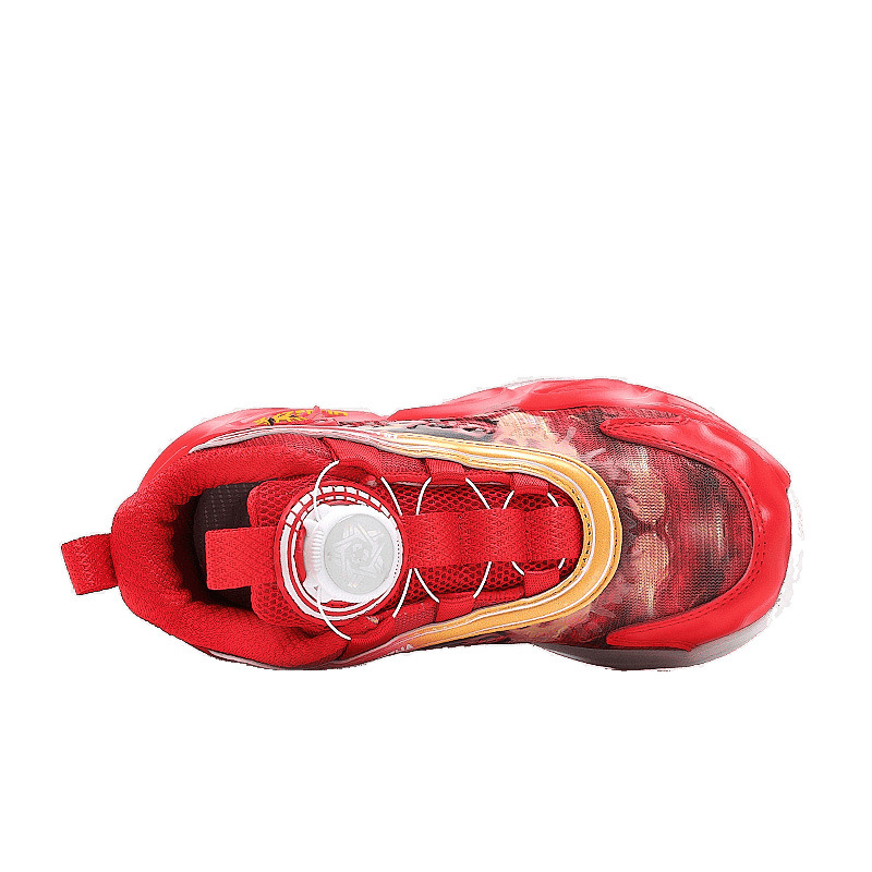 Nezha zapatos para niños zapatos deportivos transpirables de malla para niños 2025 primavera y otoño nuevos zapatos para correr con botones giratorios para niños grandes y medianos