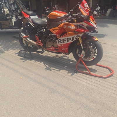 Motorcycle frame – single swing arms - thickened-split-type-front-tire-lifting-frame-set-black