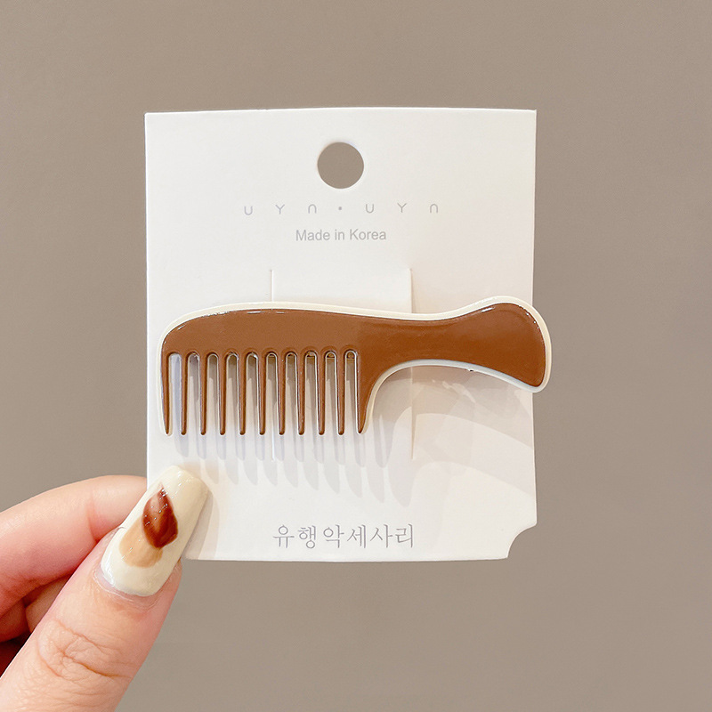 Tablero de Damas blanco y negro Plaid horquilla hembra ins Corea del Sur clip de pico de pato Mori clip sin costuras flequillo lateral clip accesorios para el cabello