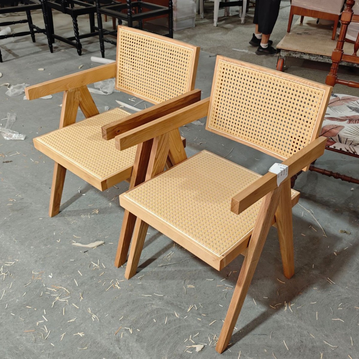 S67 Chandigarh 의자 원목 식탁 의자(최소 입찰 2개)