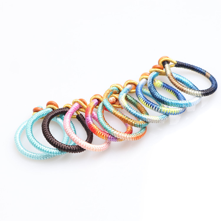钥匙扣五彩色编织金刚结指环扣diy车包挂吊坠手链项链饰品配件