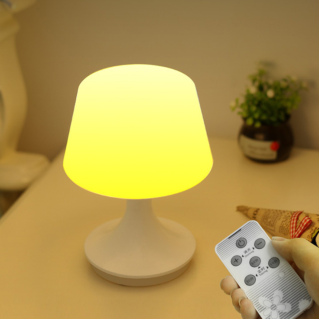 Remote control night light atmosphere table lamp bedroom bedside rechargeable baby nursing sleep soft light eye protection outdoor camping