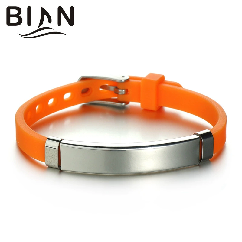 Multicoloured silicone watch, adjustable bracelet stainless steel, Amazon