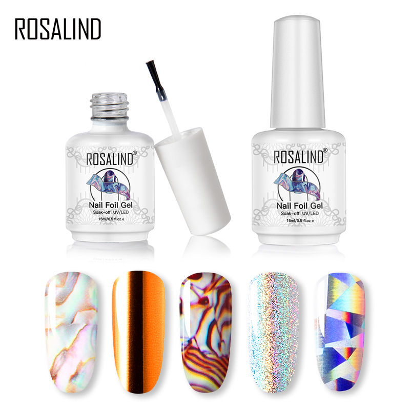 rosalind跨境供应15ml星空转印胶 美甲店用星空转印纸专用光疗胶