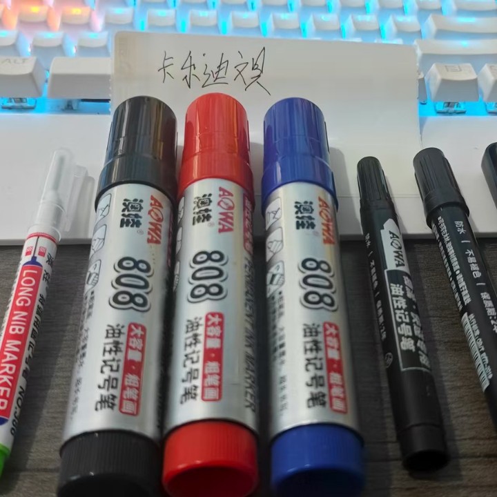 808 bolígrafo de marcado de gran capacidad bolígrafo logístico bolígrafo expreso bolígrafo de marcado pincel grueso bolígrafo de secado rápido