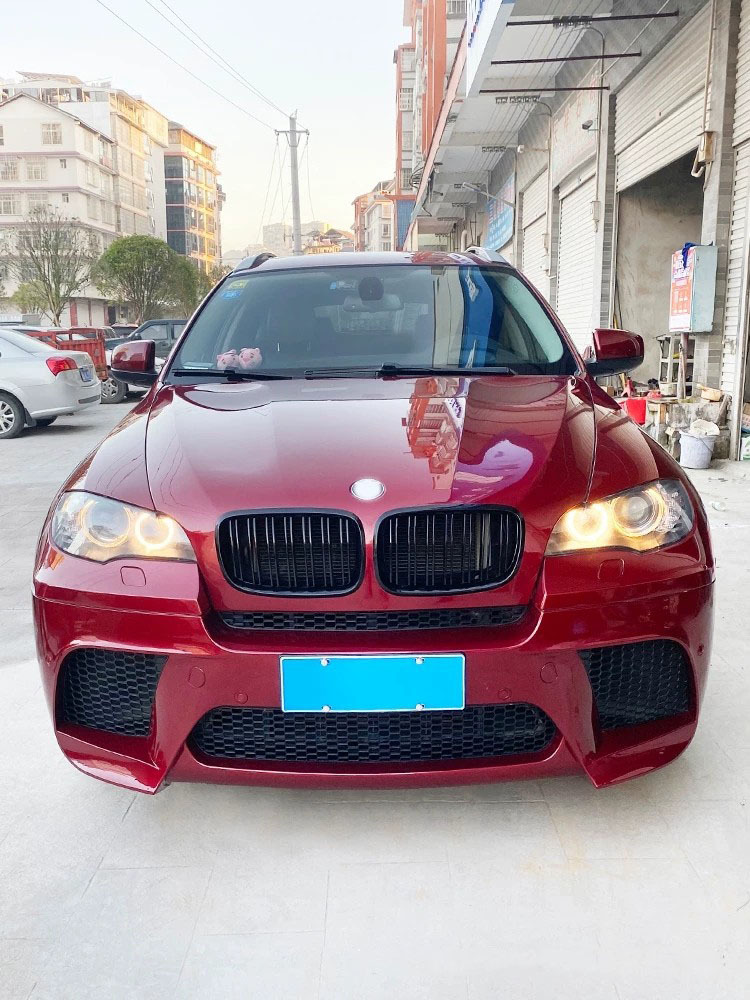 Suitable for 2008-2015 BMW X6 E71 modified to X6M front bumper and rear bumper injection molded PP modified body kit