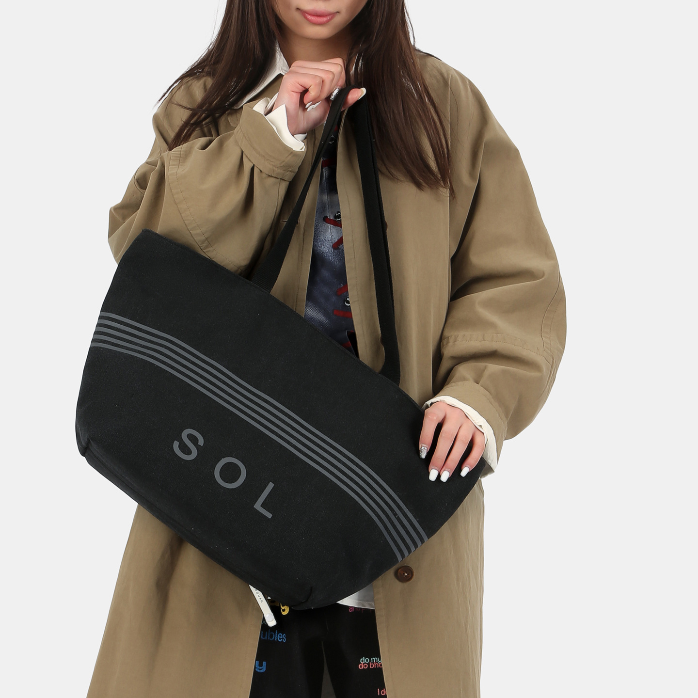 Casual Large Capacity Canvas Bag For Women 2026 New Arrival Versatile Shoulder Bag Tote Bag For College Students - Thumbnail 4
