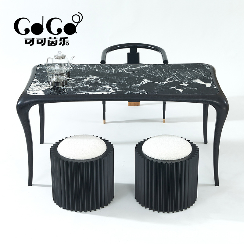 Nordic Light Luxury Solid Woods Marble Table Office Tea Space…