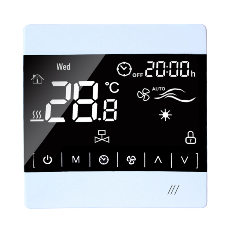 中央空调温控器智能液晶控制面板涂鸦WiFi远程风机盘管手机APP
