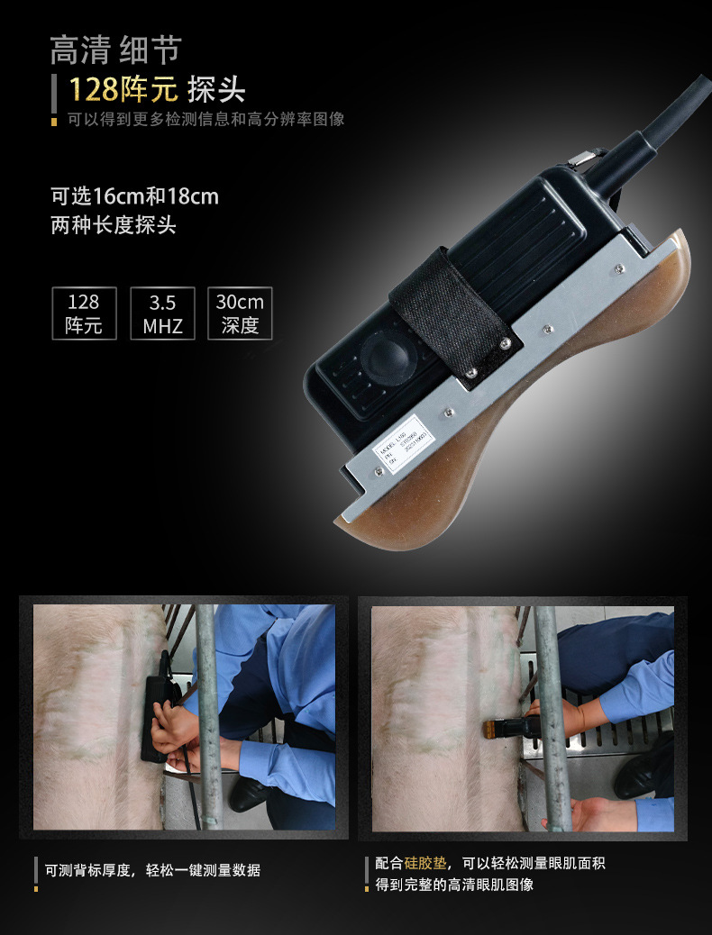 猪羊用背膘眼肌测定仪肉质检测B超机