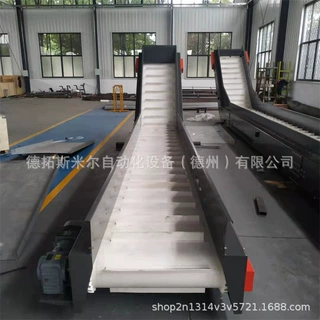 输送量大裙边隔板输送机 提升大料仓皮带爬坡输送流水线厂家