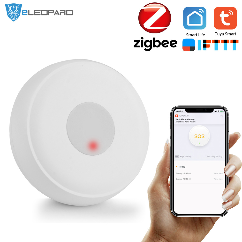居家必备涂鸦智能ZigBee紧急呼叫按钮 tuya智能家居无线紧急按钮