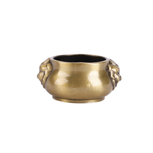Lion ear stove thumb tip copper incense burner copper alloy incense stick incense vertical line incense burner incense supplies pocket incense holder