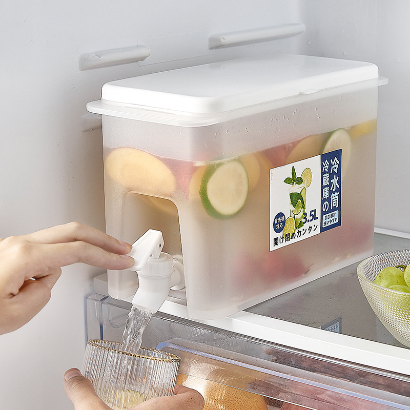 Refrigerador hervidor de agua fría de grado alimenticio verano doméstico resistente a altas temperaturas con grifo de agua de plástico de gran capacidad hervidor de agua fría