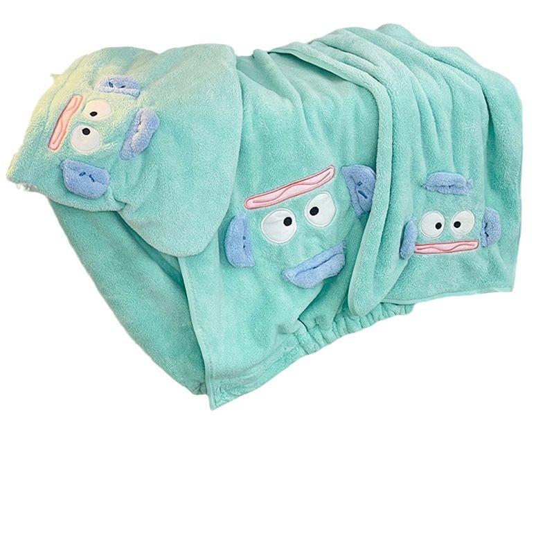 El juego de tres piezas de toalla de baño de pez payaso se puede usar, se puede envolver en una toalla grande, absorbe agua, lindo dormitorio de estudiantes, falda de baño sin pelo