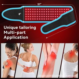 Cross-border source manufacturers red infrared physiotherapy belt hot compress belt warm palace belt 660850nm mixed lamp beads