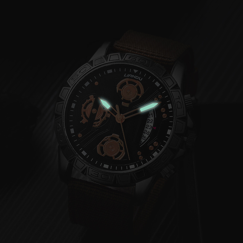 Negocio Geométrico Hebilla Cuarzo Relojes Hombre display picture 8