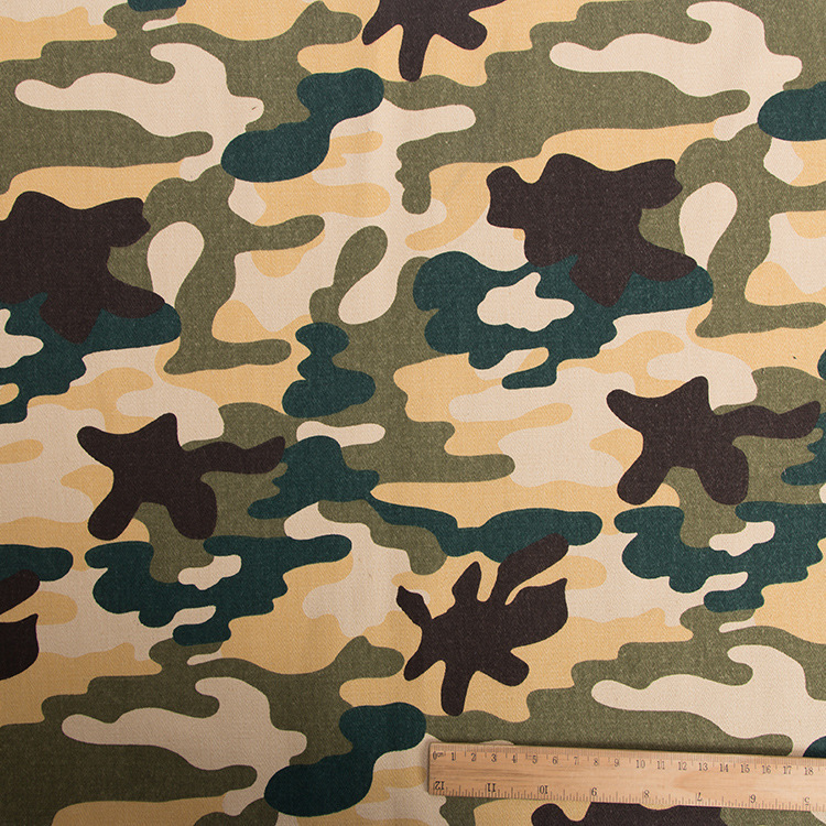 Hot sale algodón twill impresión pantalones de camuflaje tela al por mayor