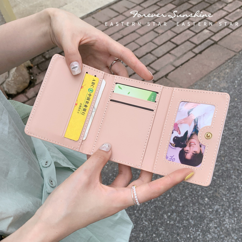かわいいリボン付きの小さな 70% off 女性用財布 ~ インズ ホットセール マカロン トーン スポット韓国財布|undefined