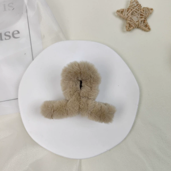 [浅咖中号抓夹8cm]