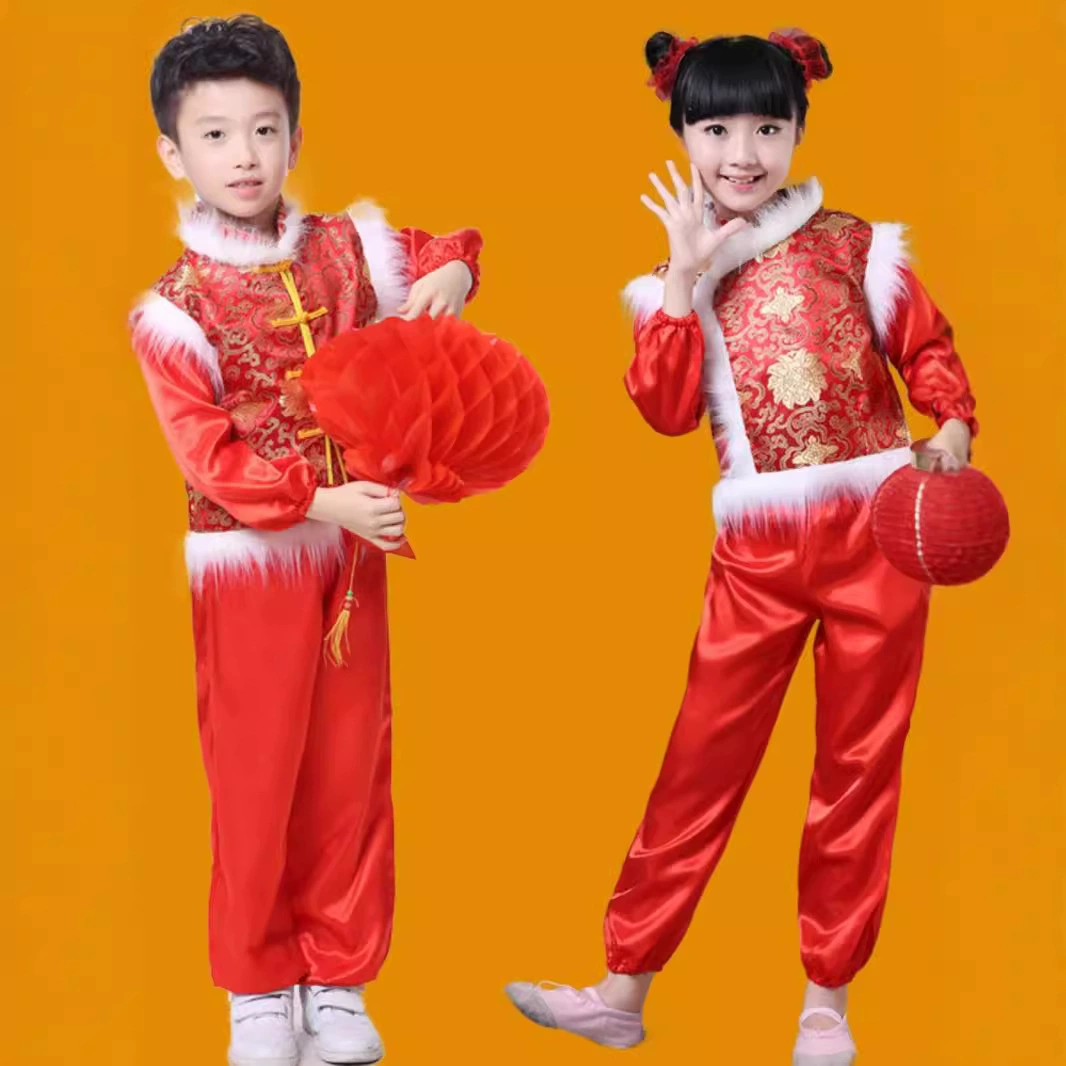 Детская рождественская одежда новогодняя праздничная танцевальная одежда