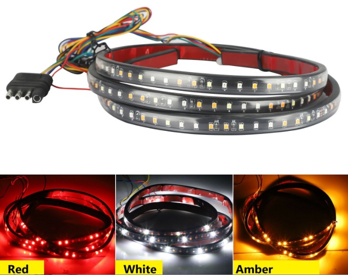 삼색의 단일 행 [흰색, 빨간색 및 노란색] 1.2M 120 램프 구슬