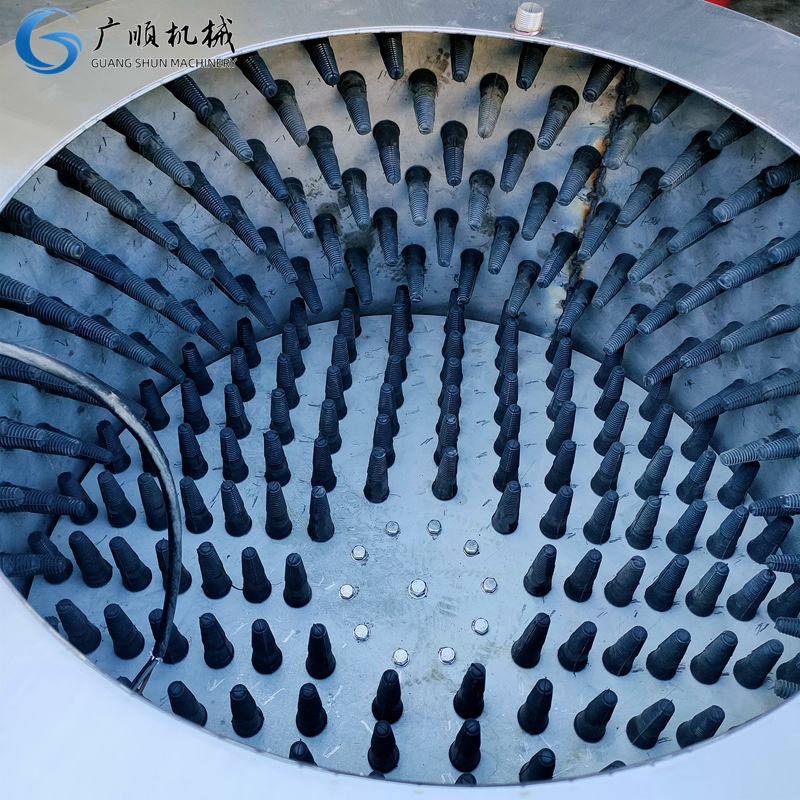 胶棒款脱毛机 不锈钢材质羊头清洗去毛机  羊头蹄脱毛机