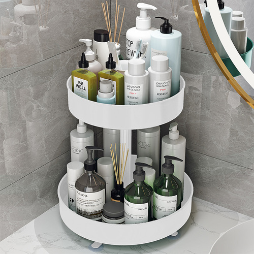 Kitchen rack spice rack household spice storage box multi-functional 360-degree rotating floor-standing storage rack
