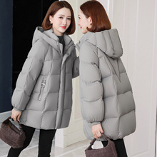妈妈装羽绒服女中长款2025新款冬装鸭绒保暖洋气外套中老年面包服