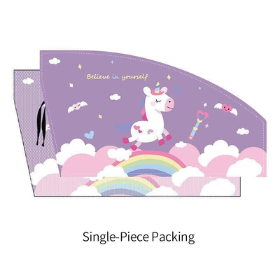 Magnetic suction car sunshade cartoon Car curtains - rainbow-unicorn-main-driver