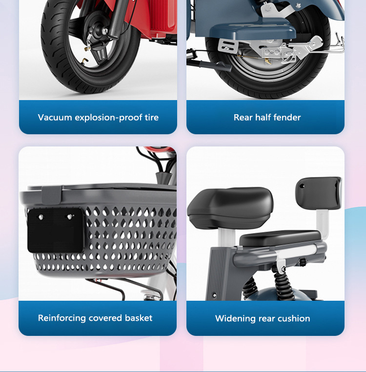 Small Electric Vehicle for Students, Convenient, Fast Charging, Anti-theft