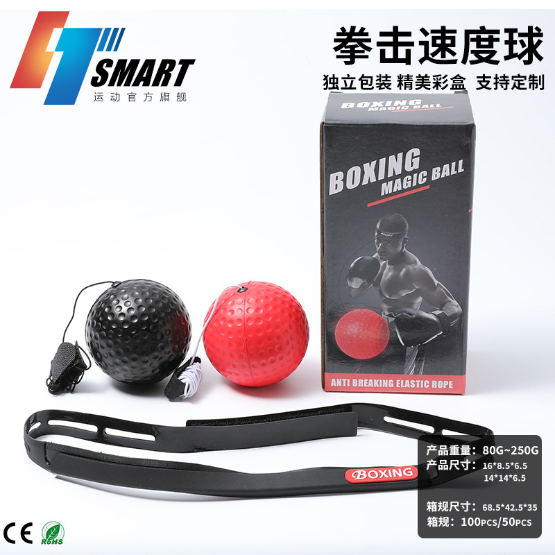 Head-Mounted Boxing Ball, Adult Training Reaction Ball, Cross-Border Pu Foam Ball, Air Strike Speed Ball, Factory Direct Sale
