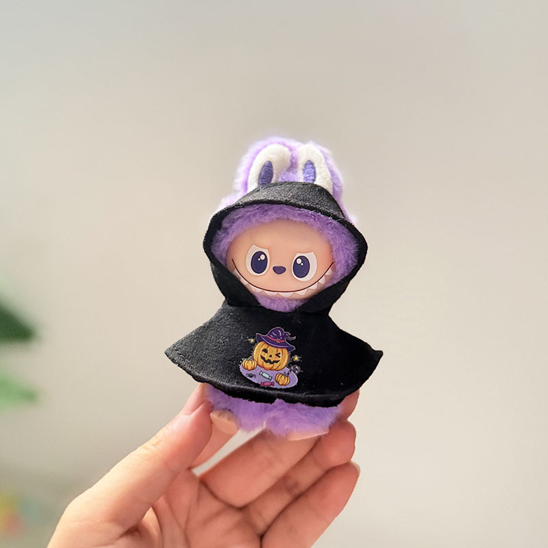 迷你版4.0LABUBU搪胶脸毛绒盲盒玩偶衣服圣诞套装小鼻嘎心底密码|undefined