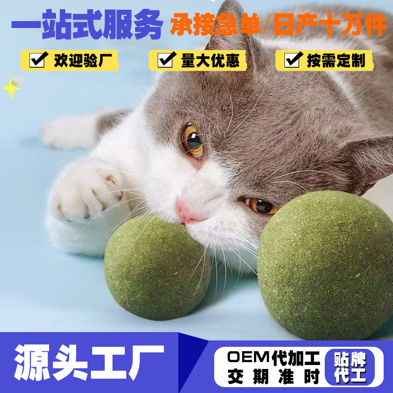 Pet Teeth-Cleaning Catnip Balls, Cat Self-Entertainment and Boredom-Relief Toys, Multi-Specification Pet Toys, Edible, Wholesale Pet Teeth-Cleaning Catnip Balls, Cat Self-Entertainment and Boredom-Relief Toys, Multi-Specification Pet Toys, Edible, Wholesale