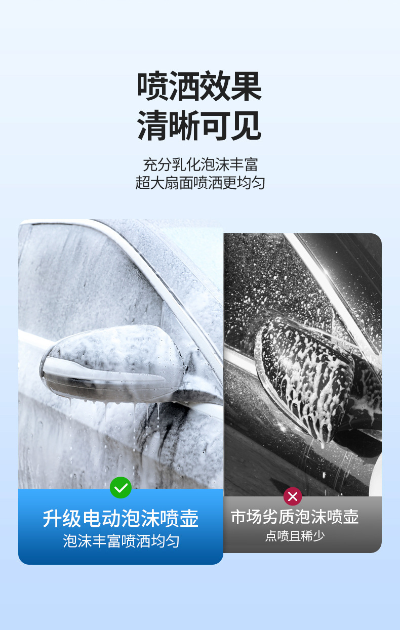 Electric Car Wash Foam Sprayer High-Pressure Pa Pot Special Pot Air Pressure Type Multi-Functional for Watering Flowers and Cleaning