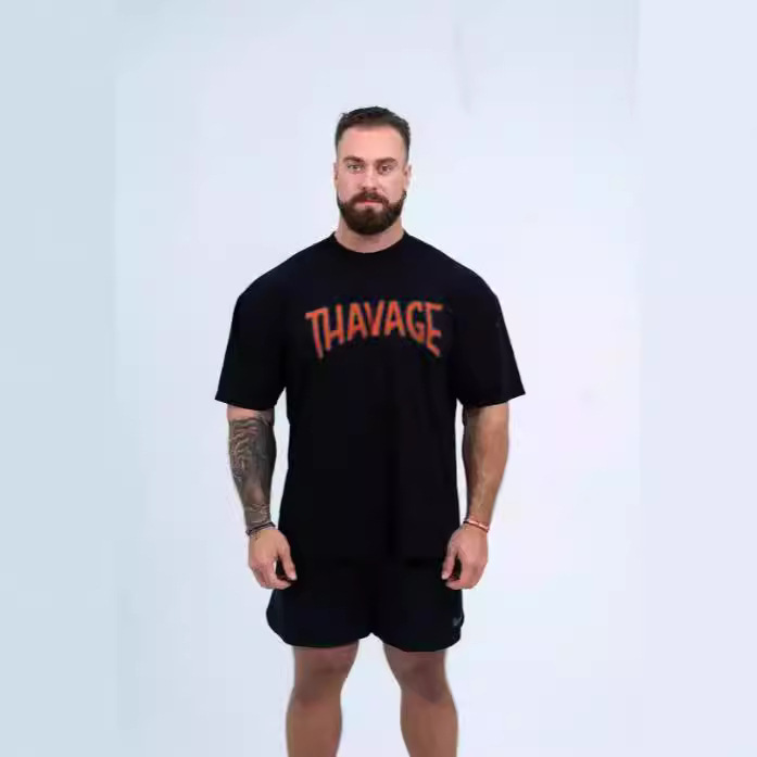 Fitness Training Loose Short-sleeved CBUM Chris Sports Fitness Loose Round Neck Short-sleeved T-shirt Men's Source Factory