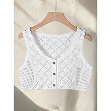 P 91931 Embroidered V-neck Vest ������������ ŷ���羳