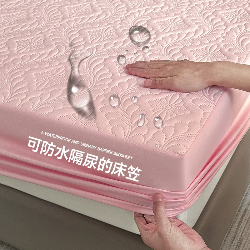 Waterproof quilted sheet, mattress, dustproof protective cover, bedspread, increased thickness