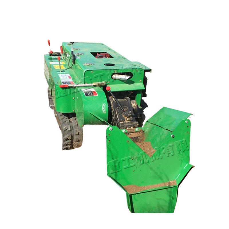 Máquina de gestión de jardín de orugas autopropulsada Invernadero de huerto micro-Tiller Grass raiwing Ridge backfilling Trencher