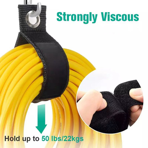 Amazon Hook and Loop Strap Nylon Back Adhesive Heavy Object Storage Elastic Tightener Heavy Storage Binding Strap