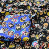 Хлопковая ткань с мультяшным рисунком, чёрная классическая игрушка