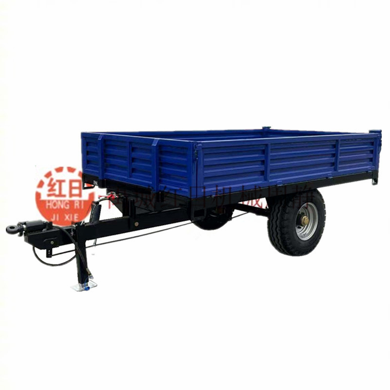 12吨左右自卸拖车  农用半挂车斗  单双轴后翻左右侧翻车斗